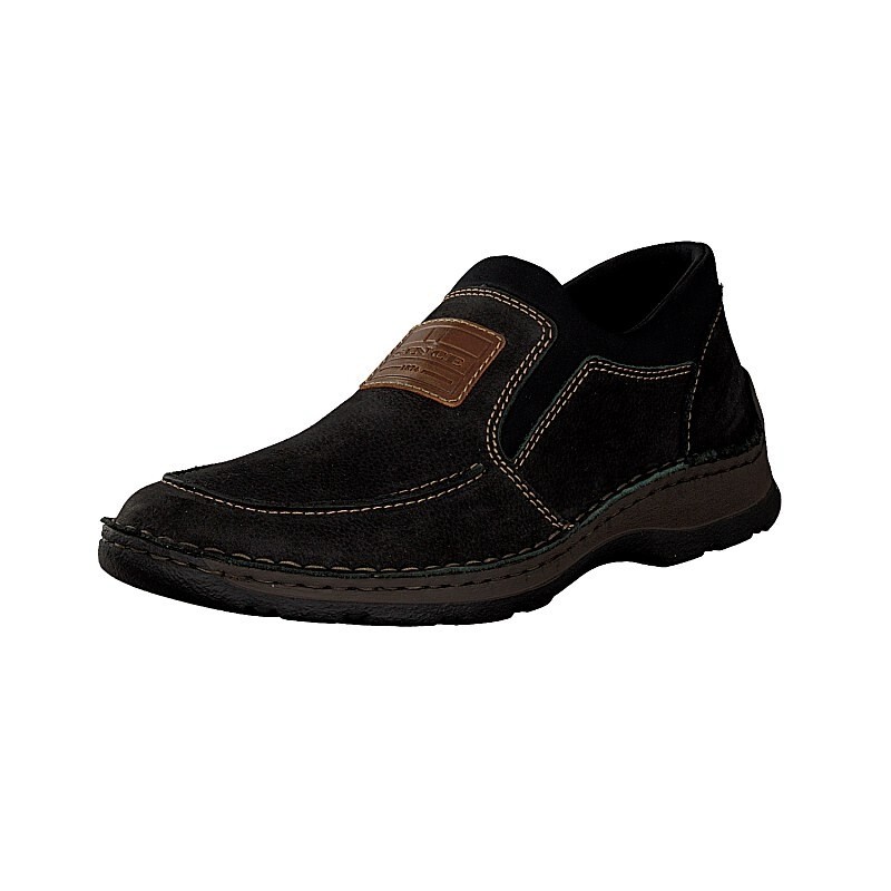 Slip On Rieker 05352-03 Para Homem - Pretas